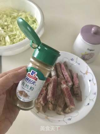 彩椒牛排盖浇饭的做法步骤:7
