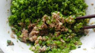 青椒馅水饺的做法步骤:4