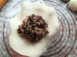 梅干菜烧饼(烤箱版)的做法步骤:15