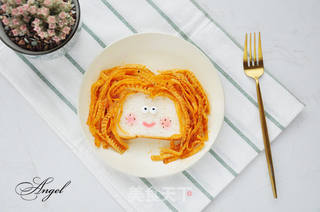 长斑女孩黄豆面的做法步骤:6