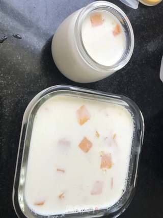 芒果牛奶布丁的做法步骤:8