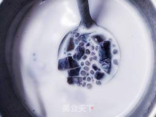 紫薯牛奶西米露的做法步骤:7