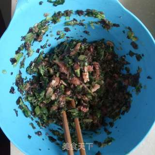 小白菜猪肉馅饼的做法步骤：3