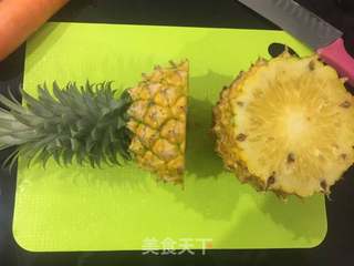夏日懒人餐:菠萝创意吃法的做法步骤:2