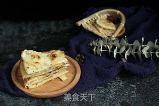 懒人(饺子皮)版葱油饼的做法步骤:7