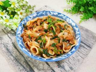 肉末青菜扯面的做法步骤:16