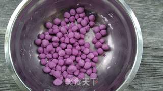 紫薯酒酿小圆子的做法步骤:3