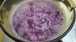 紫薯酒酿小圆子的做法步骤:4