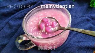 紫薯酒酿小圆子的做法步骤:6