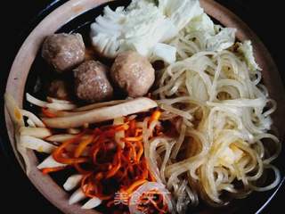 夏日の懒人餐:白菜炖牛肉丸的做法步骤:7