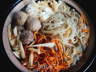 夏日の懒人餐:白菜炖牛肉丸的做法步骤:8