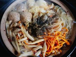 夏日の懒人餐:白菜炖牛肉丸的做法步骤:9