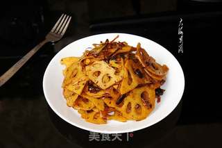 香辣凉拌莲藕的做法步骤：7
