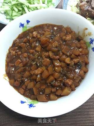 土豆海参打卤面的做法步骤:9