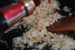 郫县豆瓣炒饭的做法步骤:7