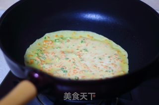 青蒜胡萝卜鸡蛋饼的做法步骤：7