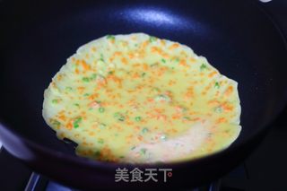 青蒜胡萝卜鸡蛋饼的做法步骤：10