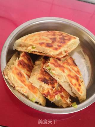 菌菇鸡肉烫面馅饼的做法步骤:6
