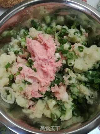 卷心菜春葱大肉包的做法步骤:3