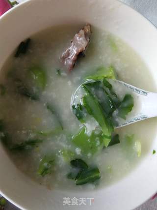 薰排芥菜粥的做法步骤:8