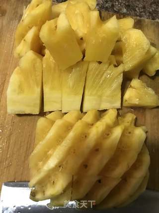 菠萝咕噜肉的做法步骤:4