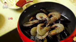 韩式辣炖海鲜汤的做法步骤:7