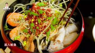 韩式辣炖海鲜汤的做法步骤:11