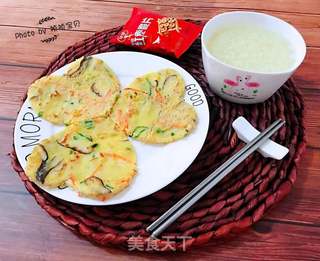 时蔬煎饼的做法步骤:12