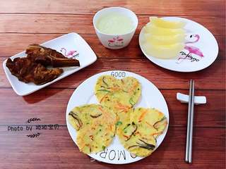 时蔬煎饼的做法步骤:14