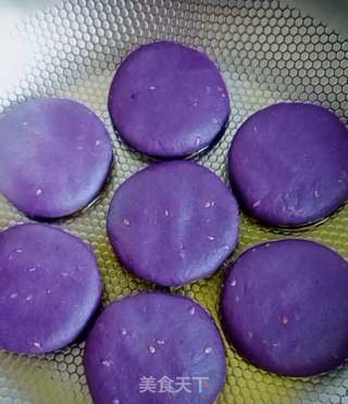 紫薯豆沙饼的做法步骤:11