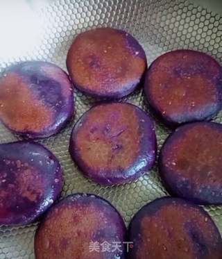 紫薯豆沙饼的做法步骤:12