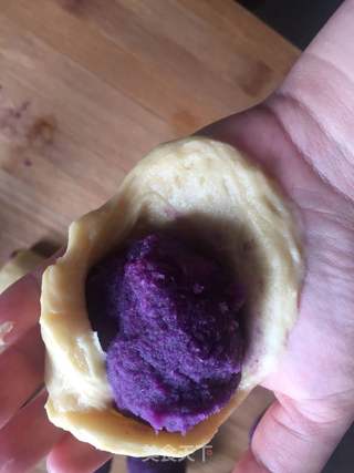 虎皮饽饽(紫薯电饼档版)的做法步骤:6