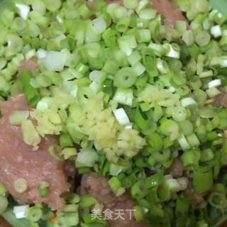 猪肉馅水煎包的做法步骤:6