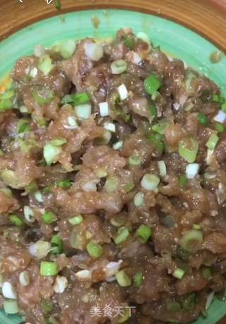 猪肉馅水煎包的做法步骤:8