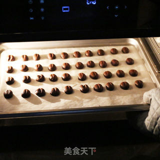 咖啡豆豆饼的做法步骤:11
