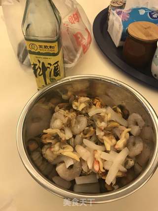 海鲜咖喱意面的做法步骤:6