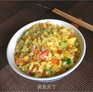 什锦黄金炒饭的做法步骤:9