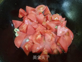 西红柿鸡蛋面的做法步骤:5