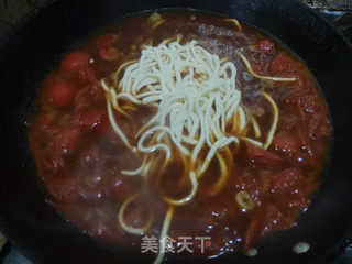 西红柿鸡蛋面的做法步骤:9