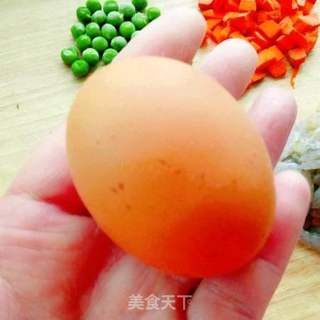 虾仁炒饭的做法步骤:2