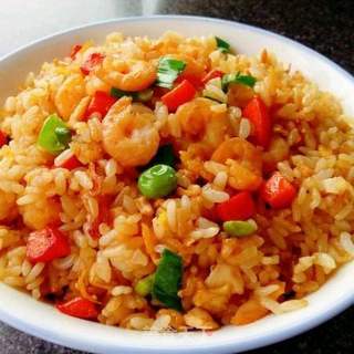 虾仁炒饭的做法步骤:15