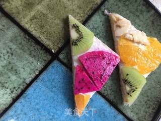 水果三明治(面包+水果)的做法步骤:10