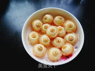 南瓜蒸莲子的做法步骤:8