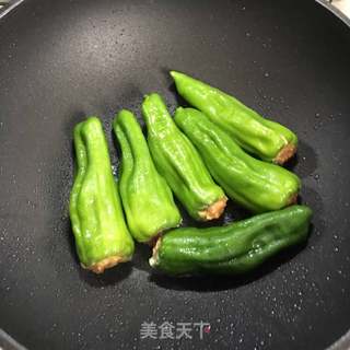 青椒酿肉的做法步骤:6