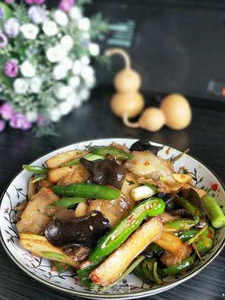 【川菜】香干回锅肉的做法步骤:18