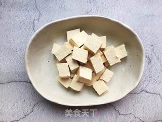 虾仁豆腐蒸水蛋的做法步骤:3