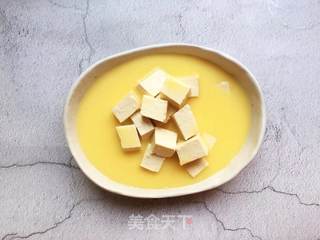 虾仁豆腐蒸水蛋的做法步骤:6