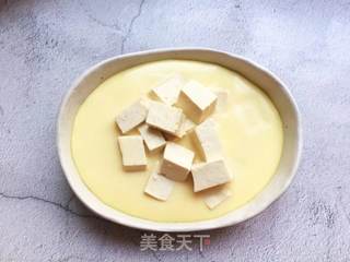虾仁豆腐蒸水蛋的做法步骤:8