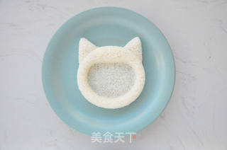 大嘴吃饭的猫的做法步骤:6