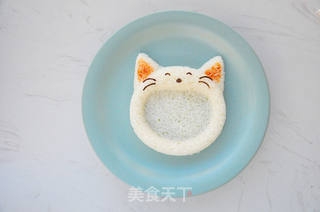 大嘴吃饭的猫的做法步骤:7